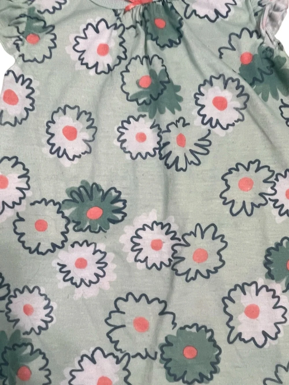 Carter's Mint Green Floral Toddler Girl Nightgown